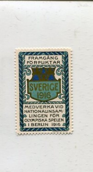 Sportboken - Medverka vid Nationalinsamlingen fr Olympiska Spelen i Berlin 1916.