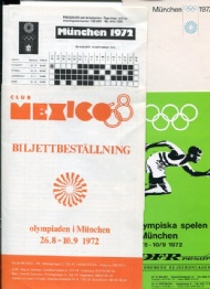 Sportboken - Folder Olympiaden Mnchen 1972