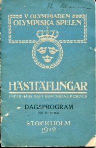 Sportboken - Hsttflingar olympiska spelen dagsprogram 13/6-17/6 1912