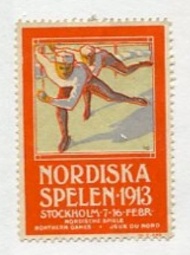 Sportboken - Brevmrke Nordiska Spelen 1913