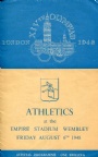 PROGRAM Programme Athletics 6.8 XIVth Olympiad London 1948