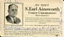 Autografer-Sportmemorabilia Informationskort Earl Ainsworth USA