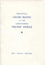 Finska-Suomi Sportbok Bankett Landskamp Finland-Sverige 19/9 1948