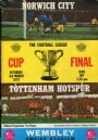 Fotboll Program League Cup Final Norwich City-Tottenham Hotspur 1973