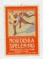 Samlarbilder-Cards Brevmärke Nordiska Spelen 1913