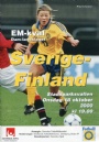Fotboll Program Sverige-Finland EM-kval damlandslaget 2000